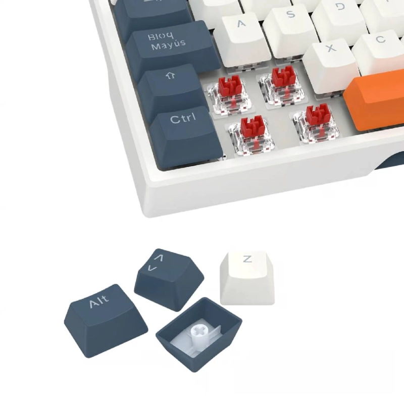 TECLADO REDRAGON TRUNDLE K668WBO RGB USB C SW RED ESPAÑOL - 7