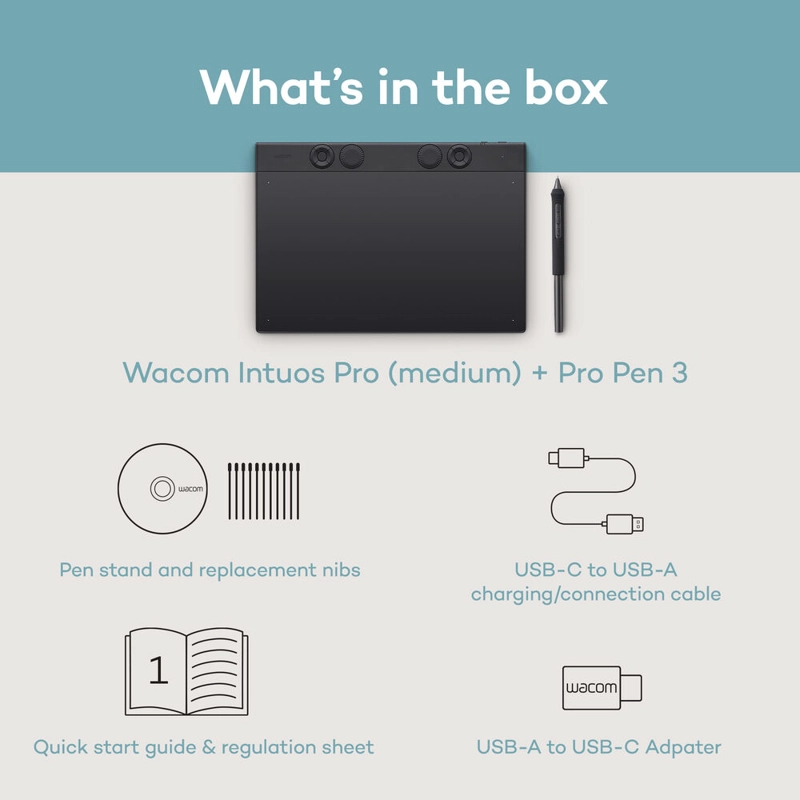 TABLETA DIGITALIZADORA WACOM INTUOS PRO MEDIUM 2025 - 6