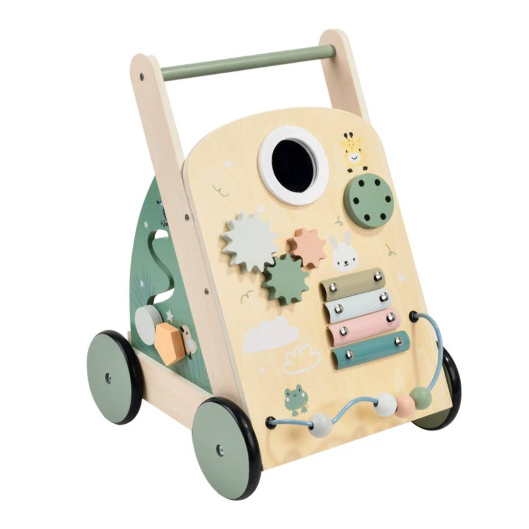ANDADOR CORREPASILLOS DE MADERA MONTESSORI BEBE DIDACTICO - 1
