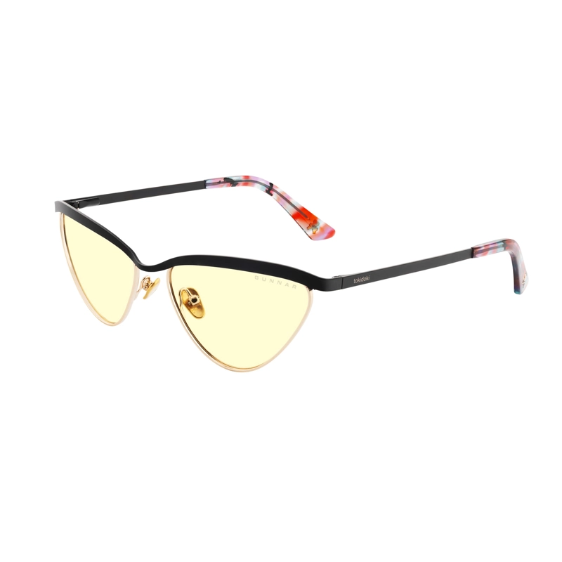 LENTES GUNNAR TOKIDOKI YEAR OF THE DRAGON ONYX GOLD AMBER - 1