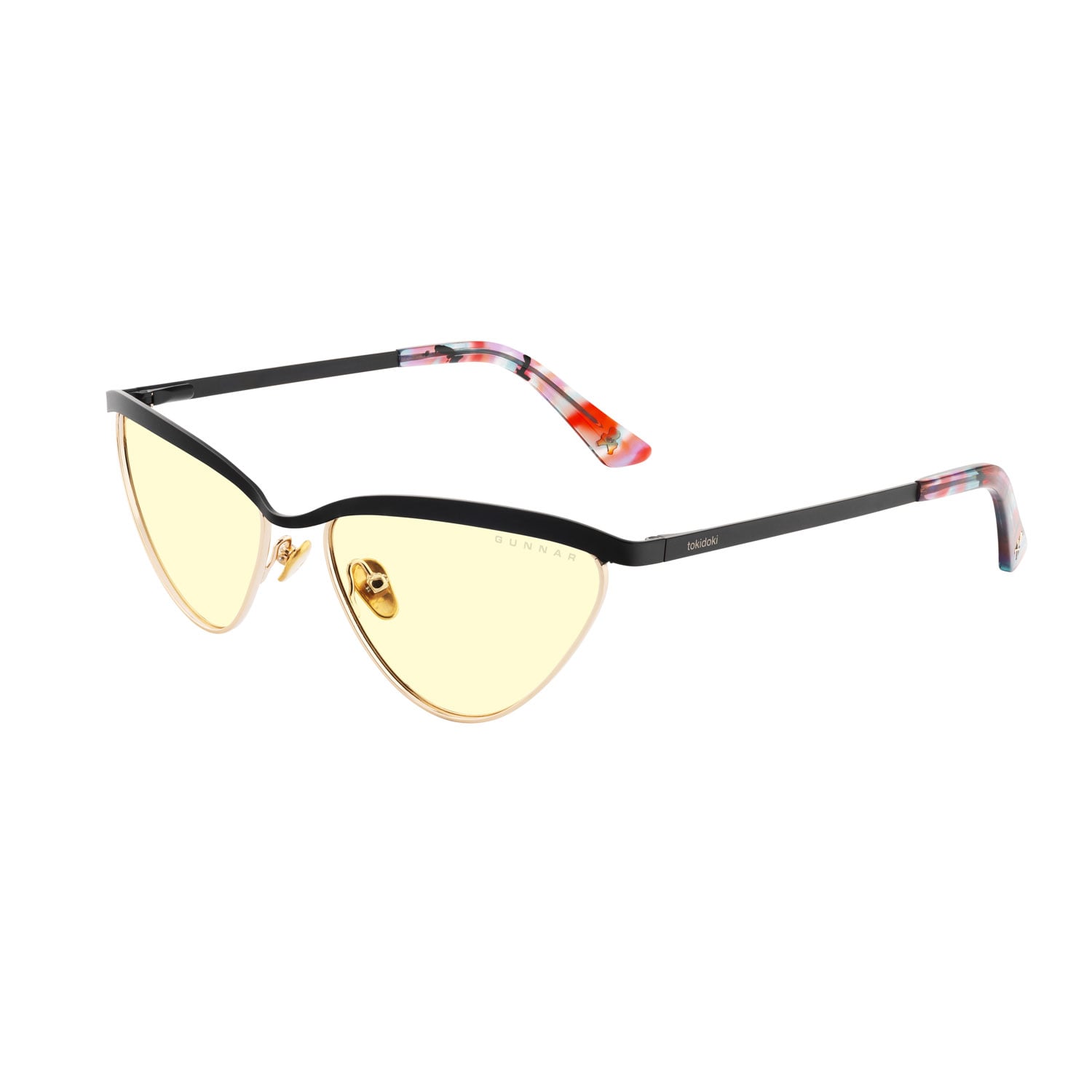LENTES GUNNAR TOKIDOKI YEAR OF THE DRAGON ONYX GOLD AMBER - 1