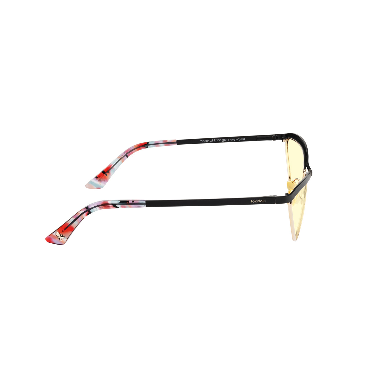 LENTES GUNNAR TOKIDOKI YEAR OF THE DRAGON ONYX GOLD AMBER - 4