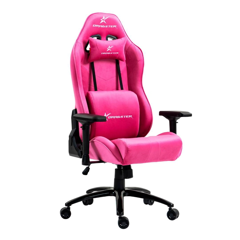 SILLA GAMER DRAGSTER GT 500 PRO ALCANTARA ROSE - 2
