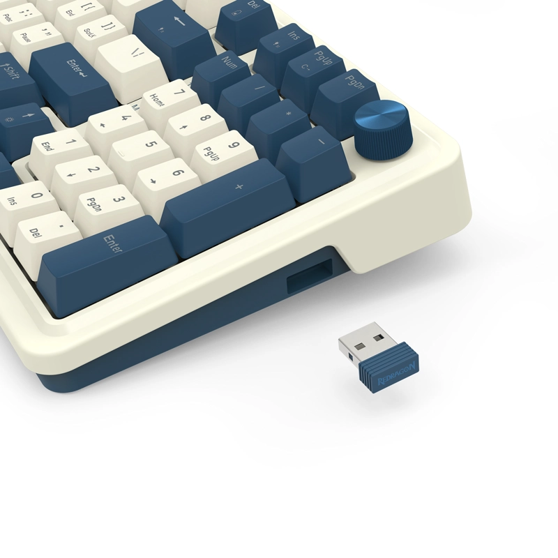 TECLADO REDRAGON EISA PRO K686SP-RGB-PRO-SP BLANCO Y AZUL - 9
