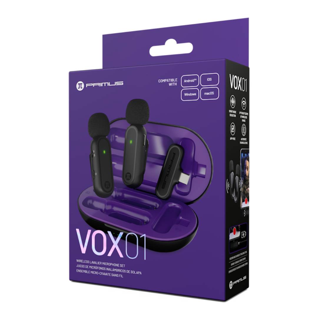 MICROFONO INALAMBRICO PRIMUS PMI-L10BT V0X01, USB TIPO C - 2
