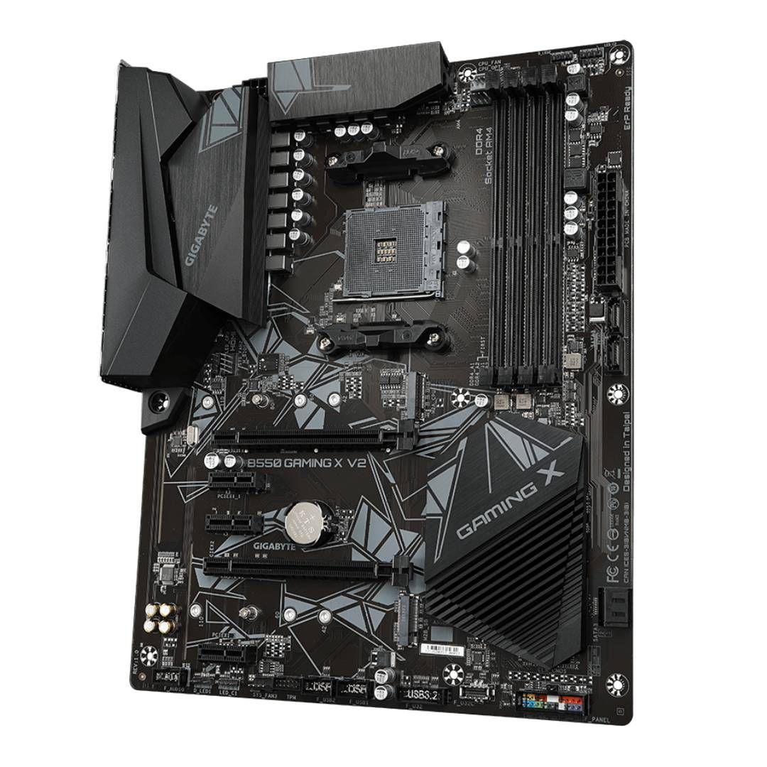 PLACA MADRE GIGABYTE B550 GAMING X V2, ATX, AM4, DDR4 - 2