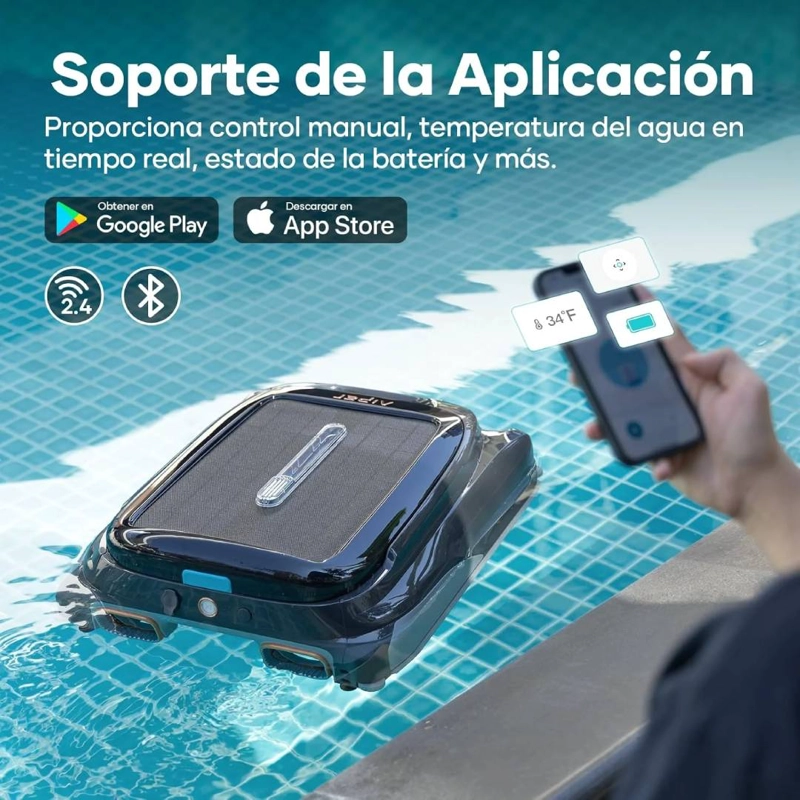 ROBOT SACA HOJAS PARA PISCINA INALAMBRICO AIPER SURFER S1 - 8