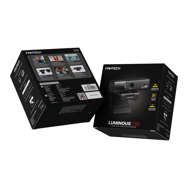 WEBCAM FANTECH C50 LUMINOUS BLACK - 5