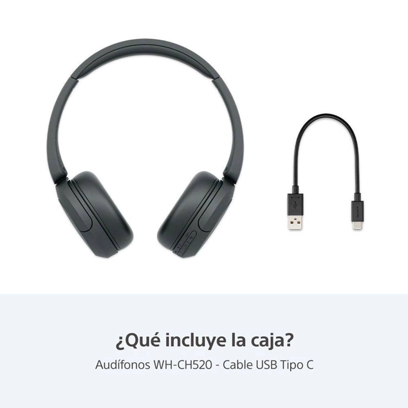 AUDIFONOS INALAMBRICOS SONY WH-CH520 NEGRO - 4