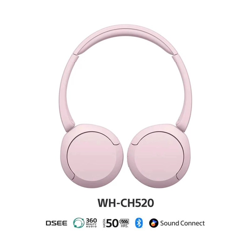 AUDIFONOS INALAMBRICOS SONY WH-CH520 ROSADO - 2