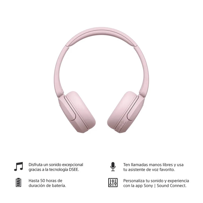 AUDIFONOS INALAMBRICOS SONY WH-CH520 ROSADO - 3