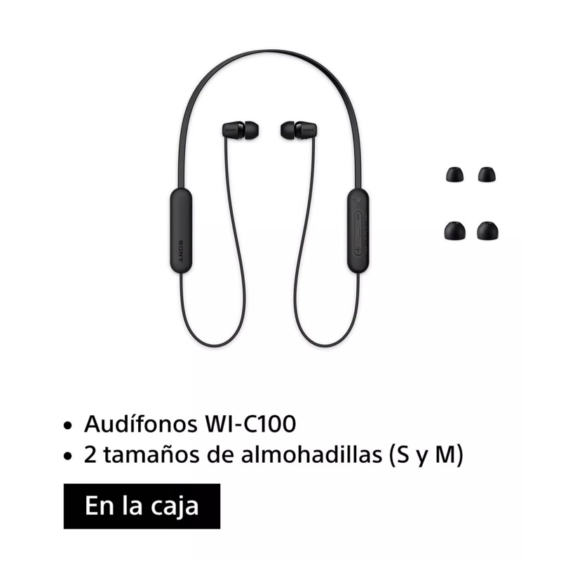 AUDIFONOS INALAMBRICOS SONY WI-C100 - NEGRO - 4