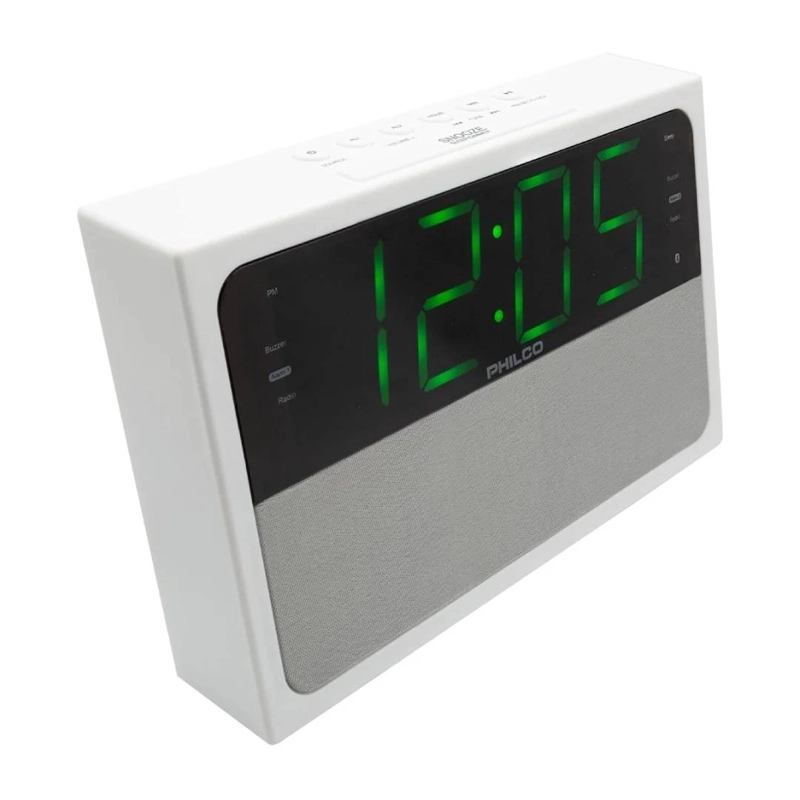 RADIO RELOJ DUAL PHILCO PAR1018BT-GR PANTALLA LED 1.8 - 2