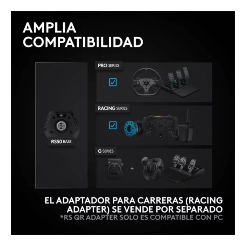 VOLANTE DE CARRERAS LOGITECH G RS50 SYSTEM PS4/PS5/PC - 6