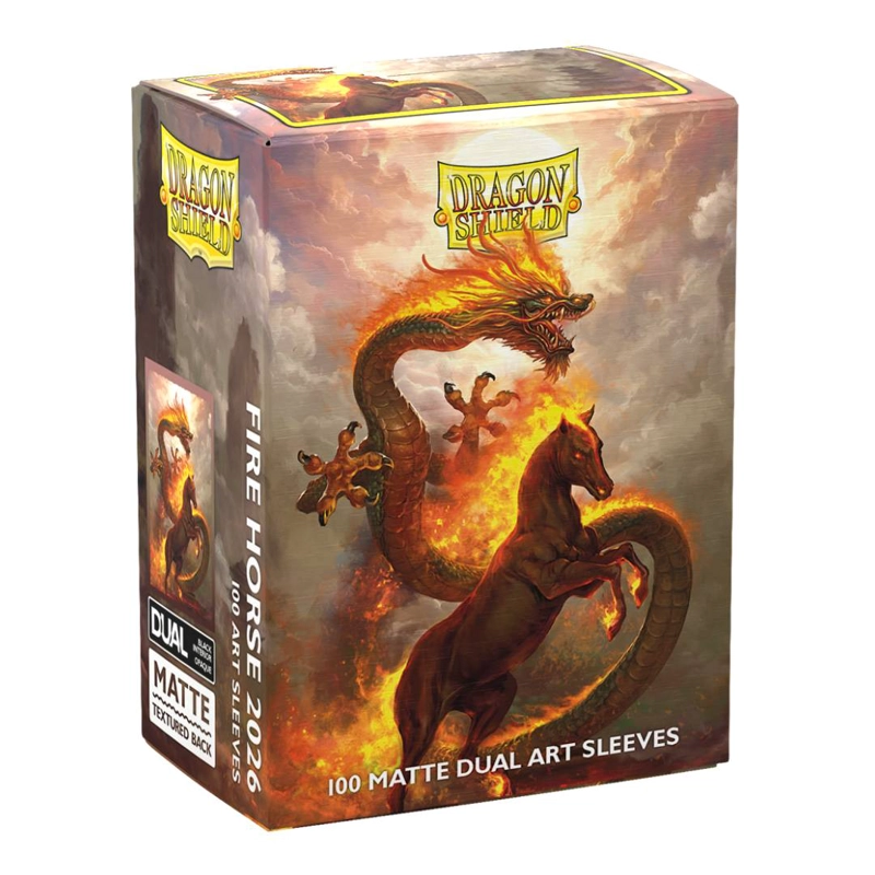 PROTECTOR DRAGON SHIELD STD DUAL MATTE ART FIRE HORSE 2026 - 2