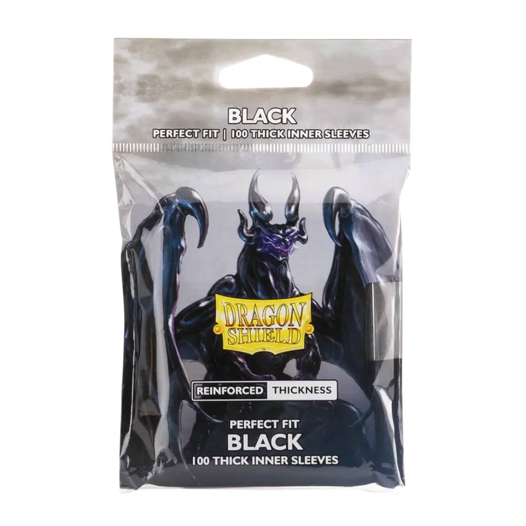 DRAGON SHIELD PERFECT FIT STANDARD THICK INNER SLEEVES,BLACK - 2