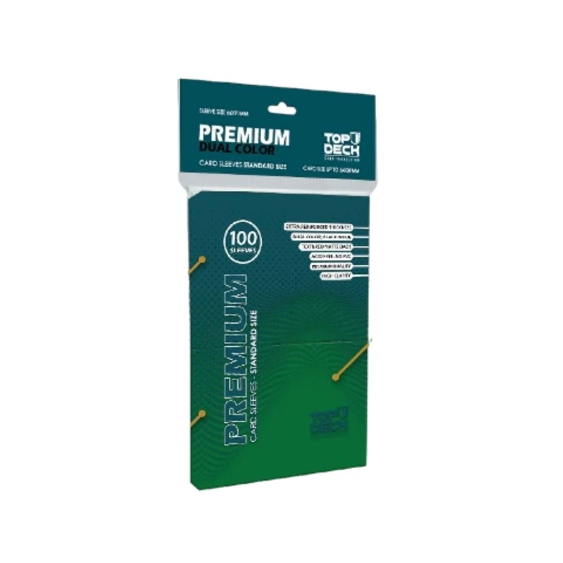 PROTECTORES PREMIUM DUAL COLOR STANDARD VERDE (66X91MM) - 1