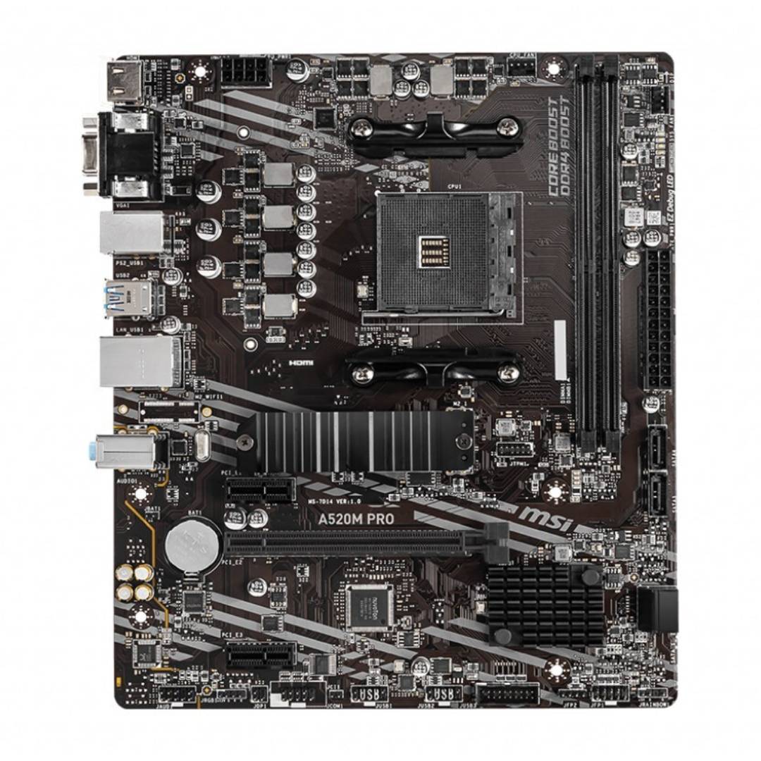 PLACA MADRE MSI A520M PRO, AM4, MICRO-ATX - 2