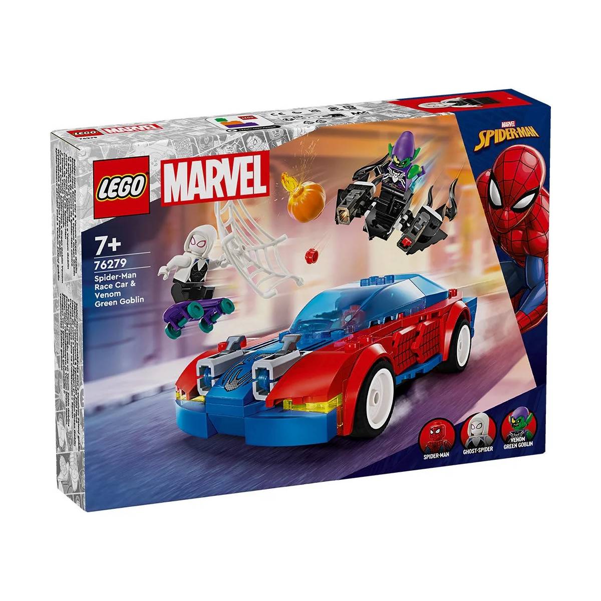LEGO MARVEL: AUTO DE SPIDER-MAN Y DUENDE VERDE VENOMIZADO - 4