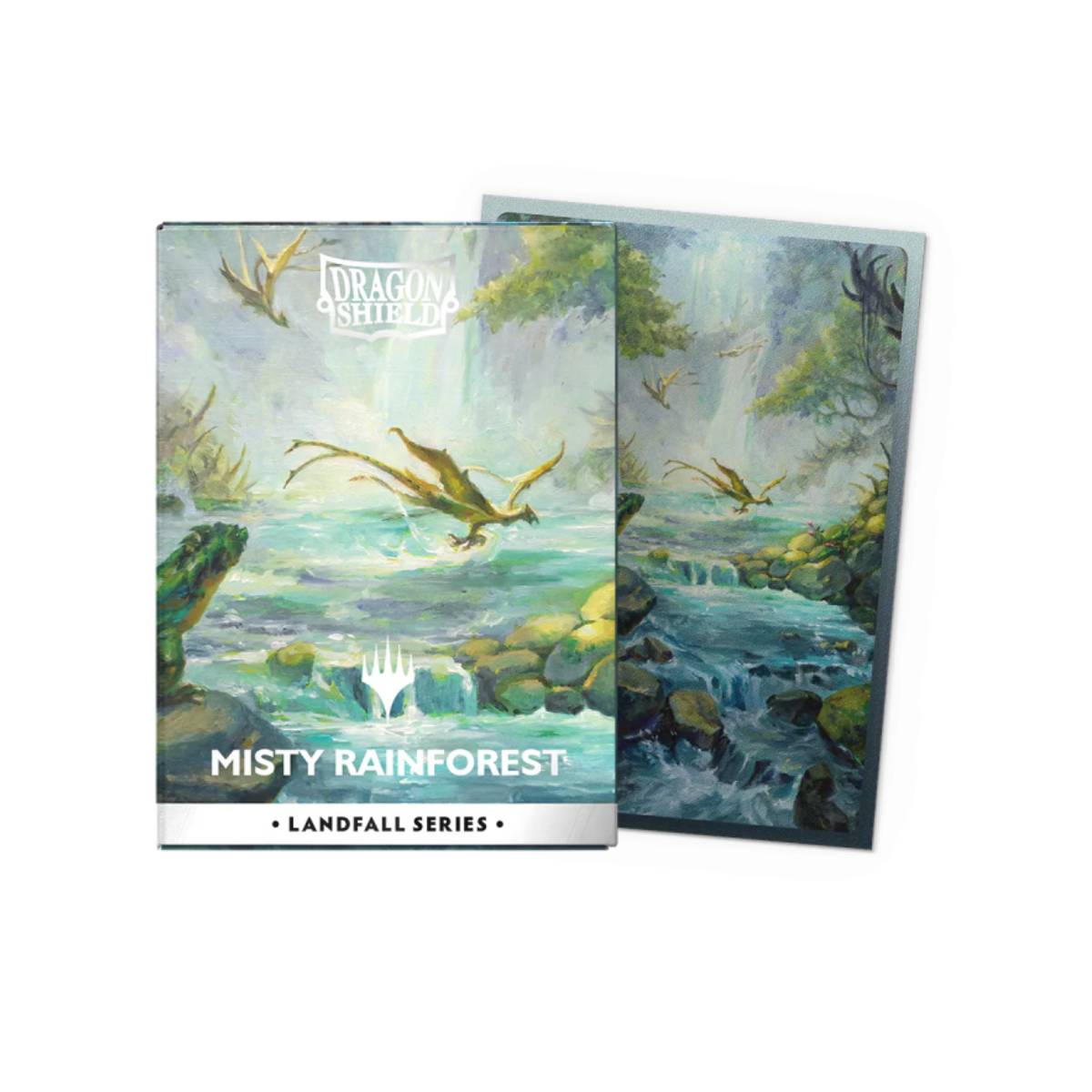 PROTECTOR DRAGON SHIELD LANDFALL SERIES MISTY RAINFOREST ART - 1
