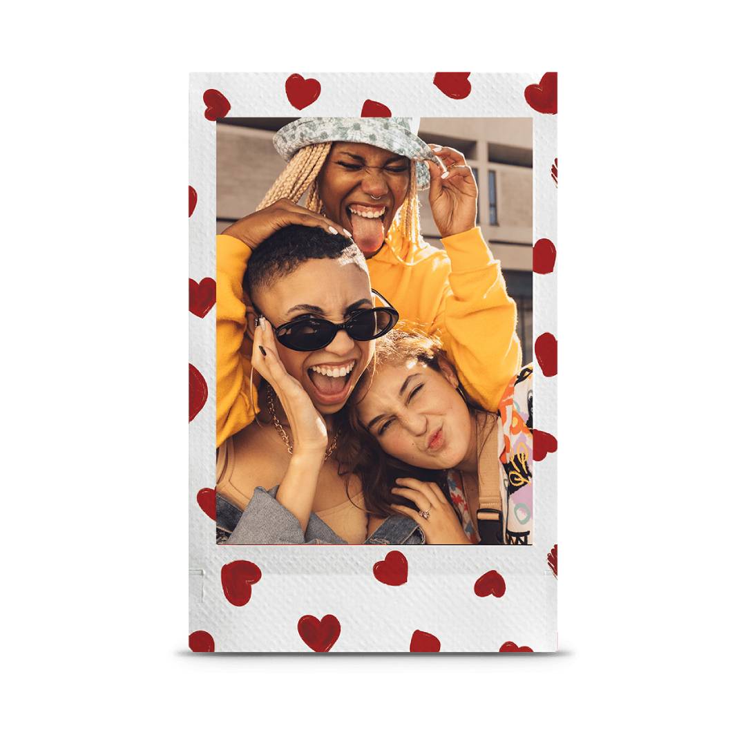 PACK DE 10 FILM INSTAX MINI, DISEÑO HEART SKETCH - 3