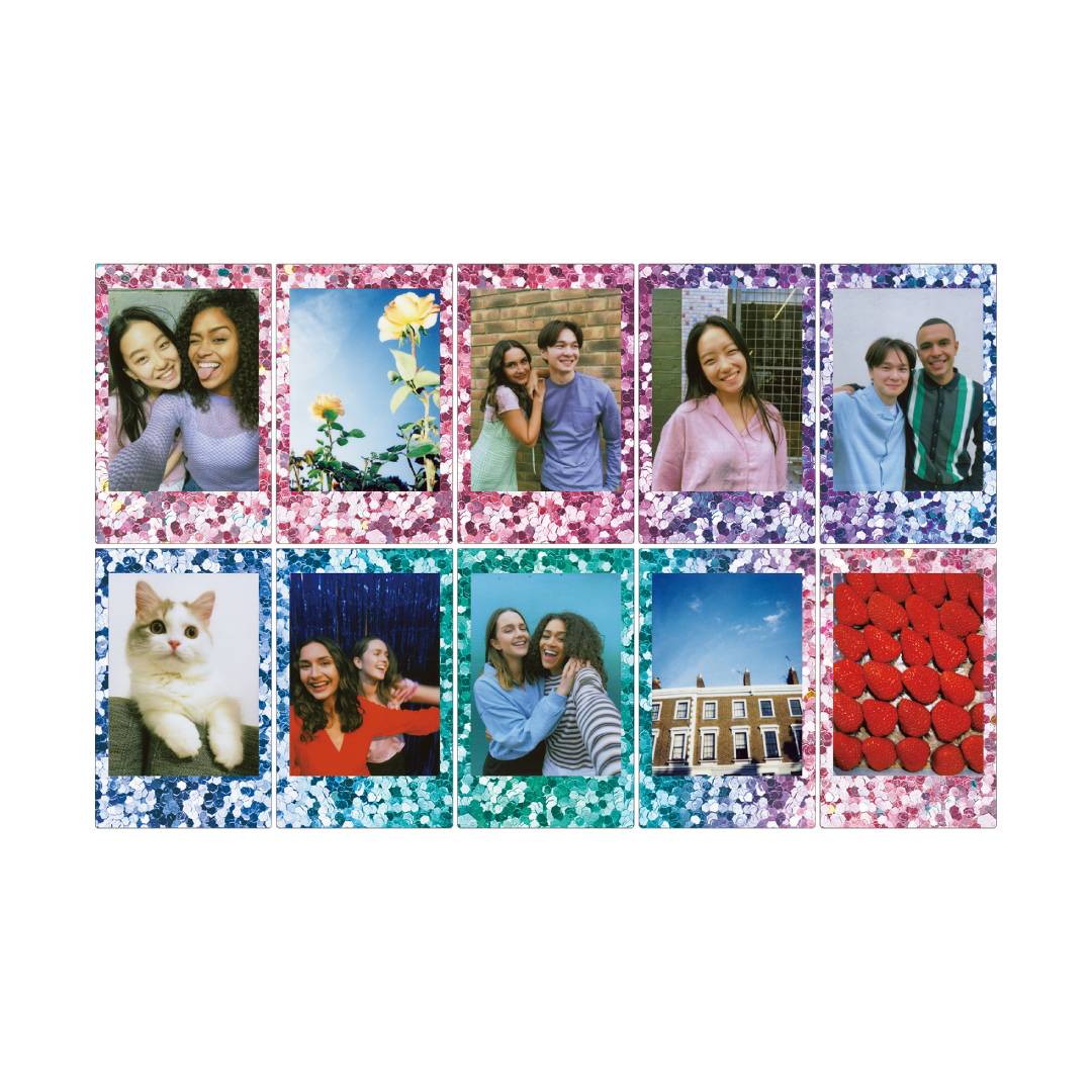 PACK DE 10 FILM INSTAX MINI, DISEÑO CONFETI - 3