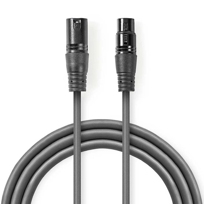 CABLE XLR PARA MICROFONO XLR(M) - XLR(F) 5 METROS ARX - 2
