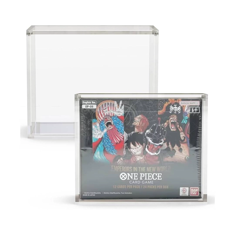 CAJA ACRILICA PROTECTOR DE BOOSTER BOX BANDAI 15.0X12.5X6.7 - 1