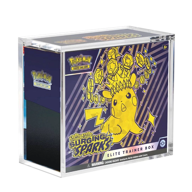 CAJA ACRILICA PROTECTOR DE ETB POKEMON TCG 19.5X9.5X17.3 CM - 3