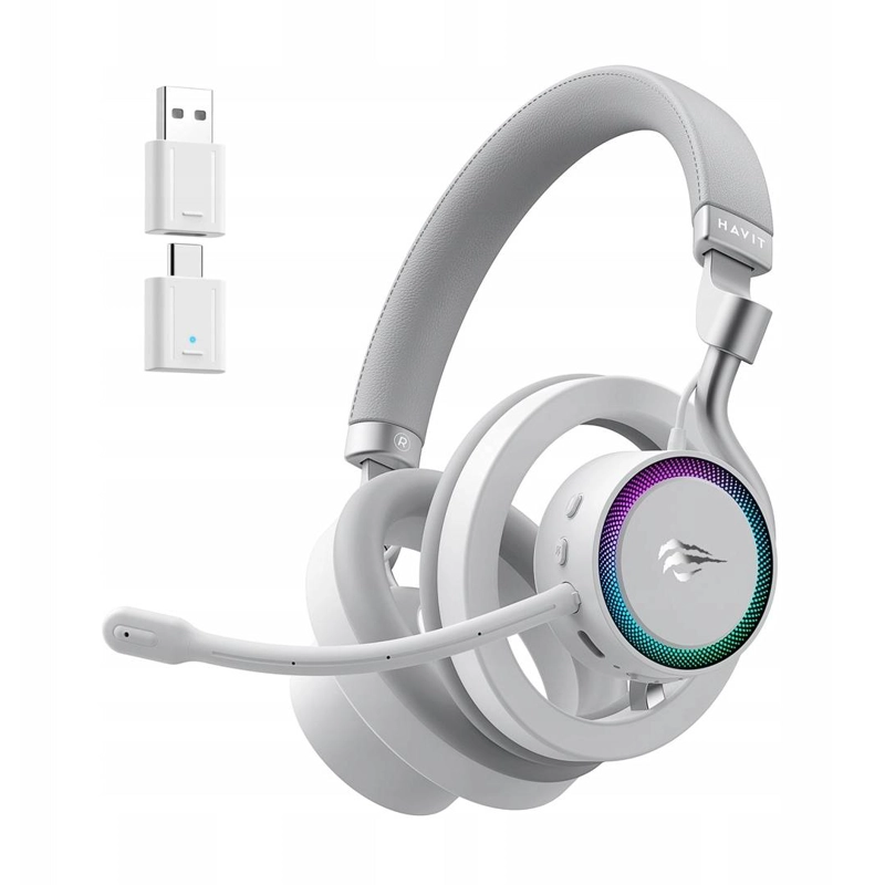 AUDIFONOS GAMER HAVIT FUXI-H8 BLANCO - 2