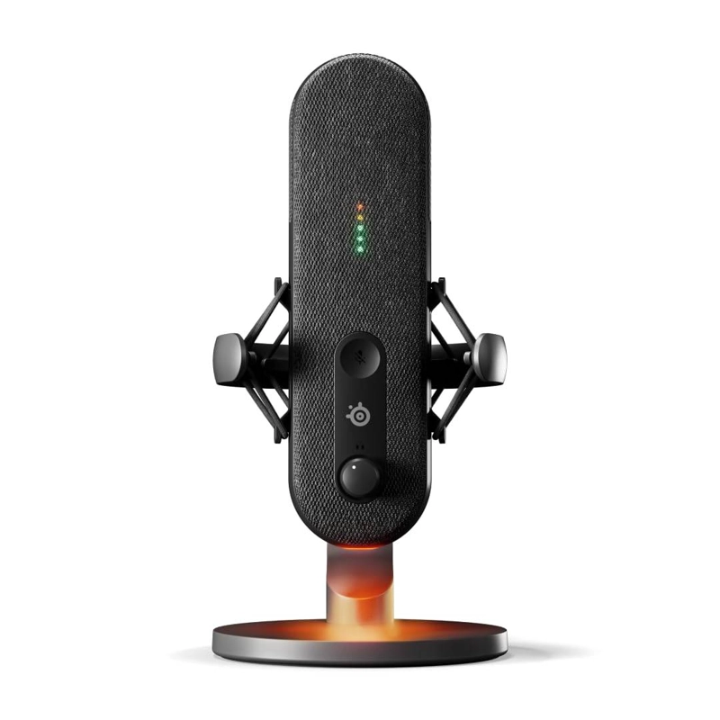 MICROFONO DE CONDENSADOR STEELSERIES ALIAS, NEGRO PARA PC - 1