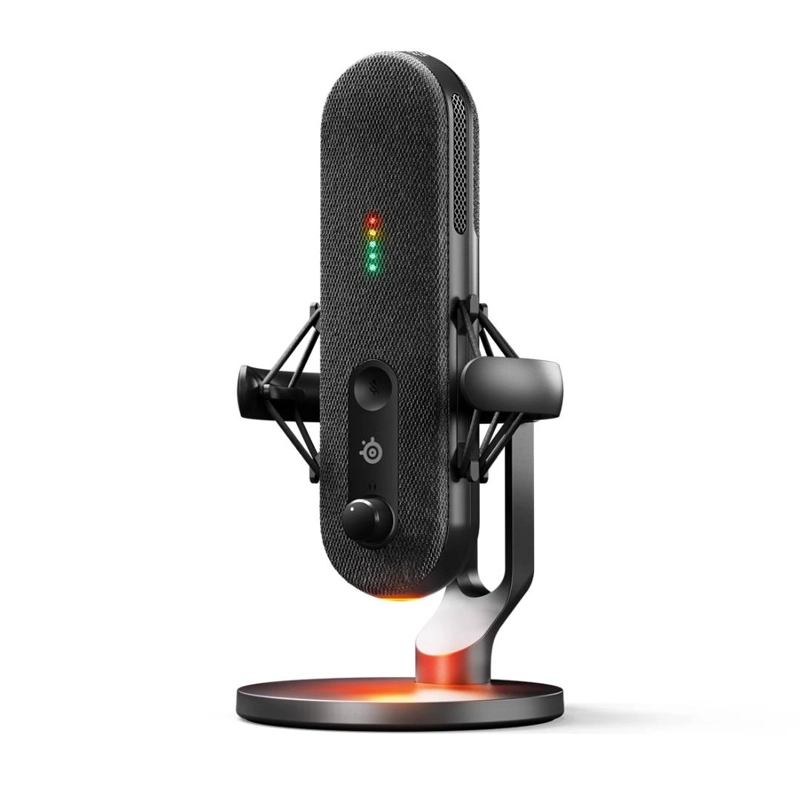 MICROFONO DE CONDENSADOR STEELSERIES ALIAS, NEGRO PARA PC - 2