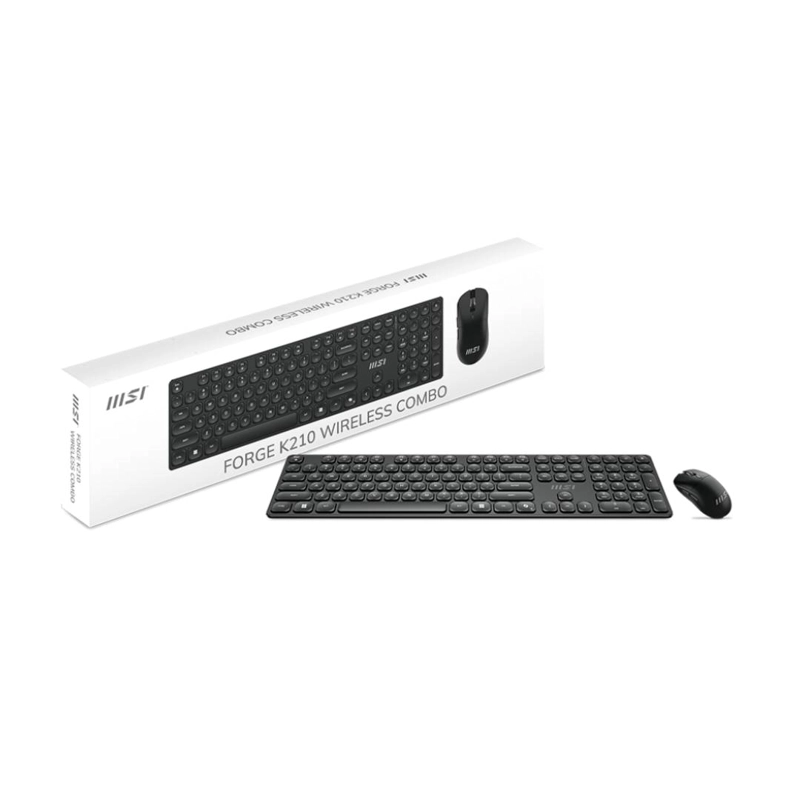 TECLADO Y MOUSE INALAMBRICO MSI FORGE K210 W COMBO LS - 1