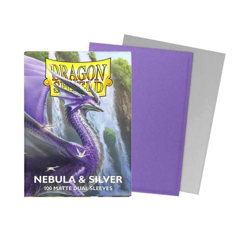 PROTECTOR DRAGON SHIELD STANDARD DUAL MATTE NEBULA & SILVER - 1