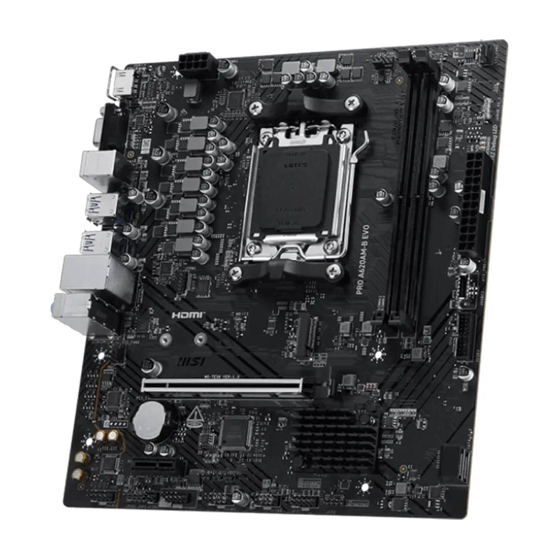 PLACA MADRE MSI PRO A620AM-B EVO, MICRO-ATX, AM5, DDR5 - 3