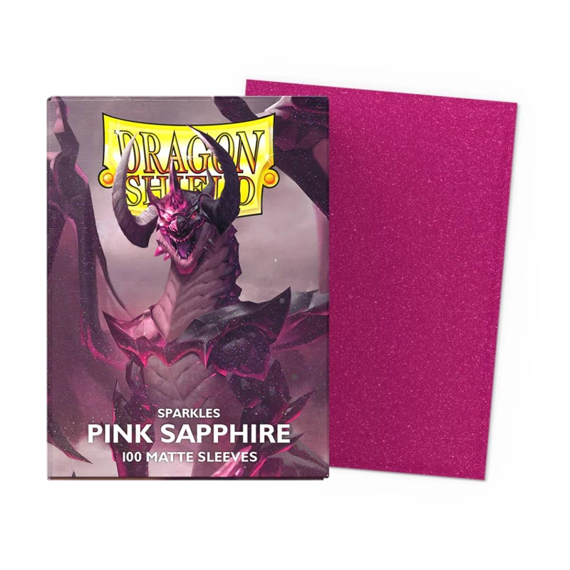 PROTECTORES DRAGON SHIELD STNRD MATTE SPARKLES PINK SAPPHIRE - 1