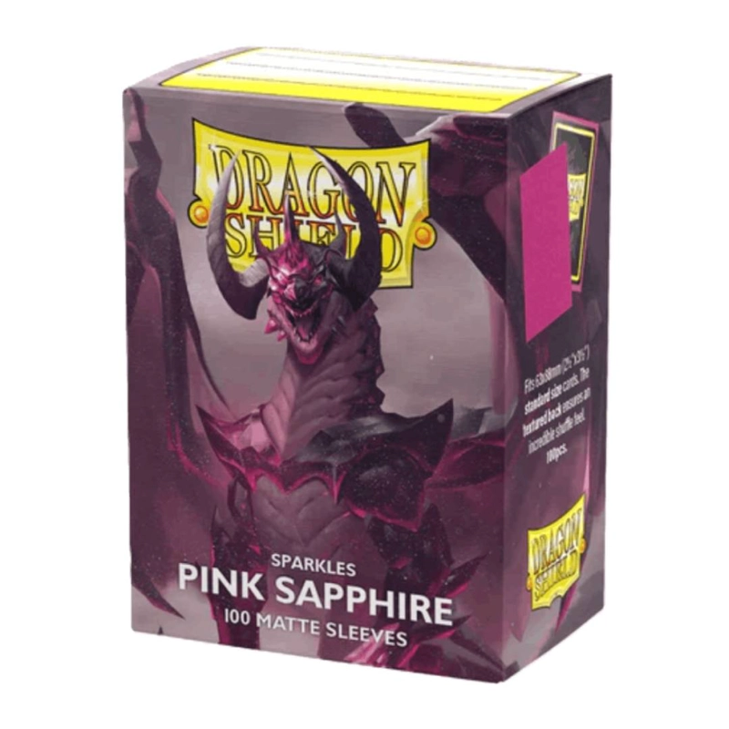 PROTECTORES DRAGON SHIELD STNRD MATTE SPARKLES PINK SAPPHIRE - 2