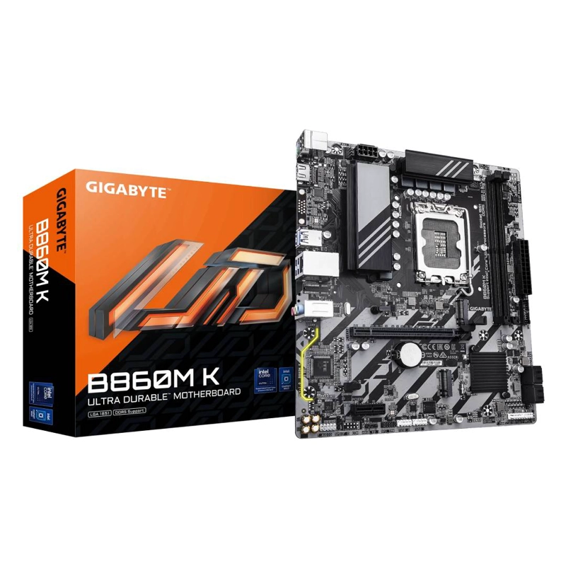 PLACA MADRE GIGABYTE B860M K, MICRO-ATX, LGA1851 - 1