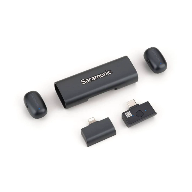 MICROFONO DOBLE SARAMONIC AIR SE-02 WIRELESS USB-C LIGHTNING - 3