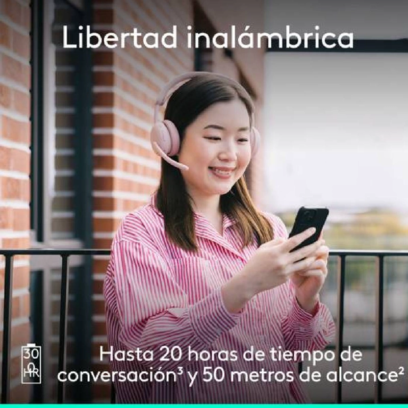 AUDIFONOS INALAMBRICOS LOGITECH ZONE WIRELESS 2 ES ROSE - 4