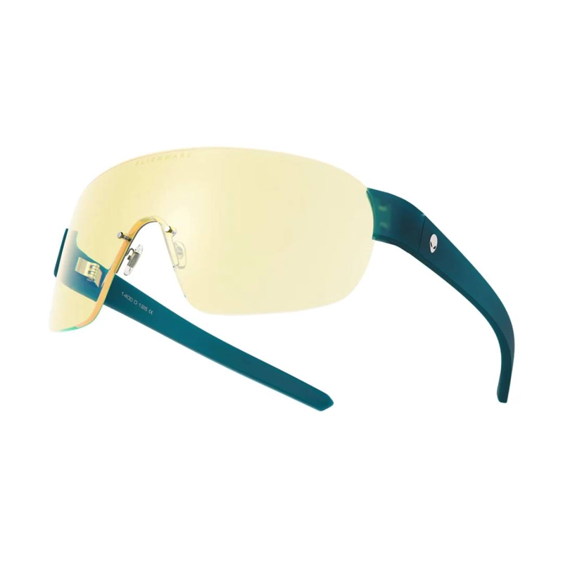LENTES GUNNAR ALIENWARE BERMUDA TRIANGLE LIQUID TEAL AMBER - 1