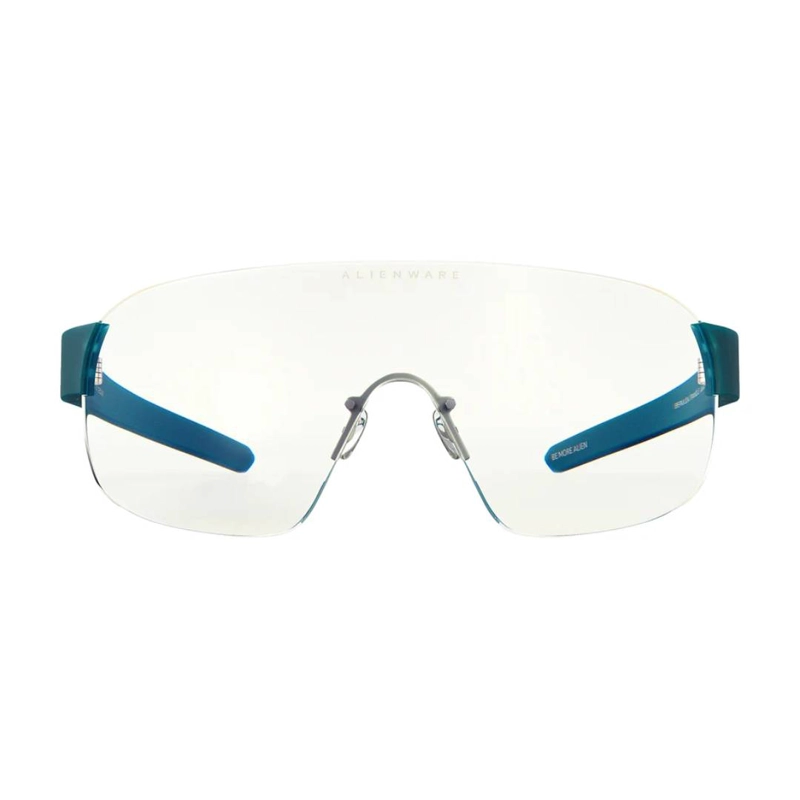 LENTES GUNNAR ALIENWARE BERMUDA TRIANGLE LIQUID TEAL CLEAR - 2