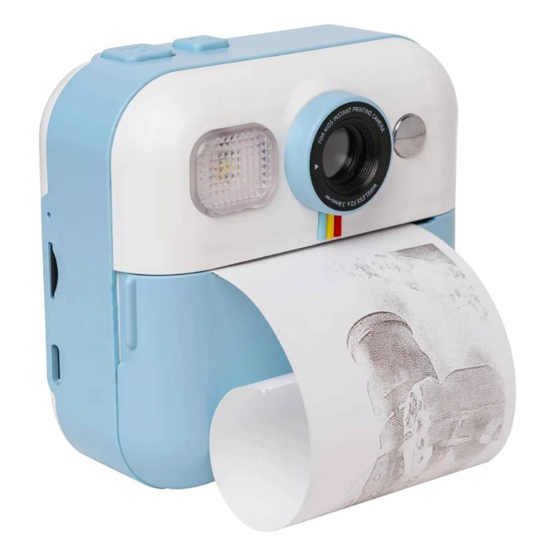 CAMARA SOLIGOR KIDS CELESTE CON IMPRESORA Y LAPICES - 1