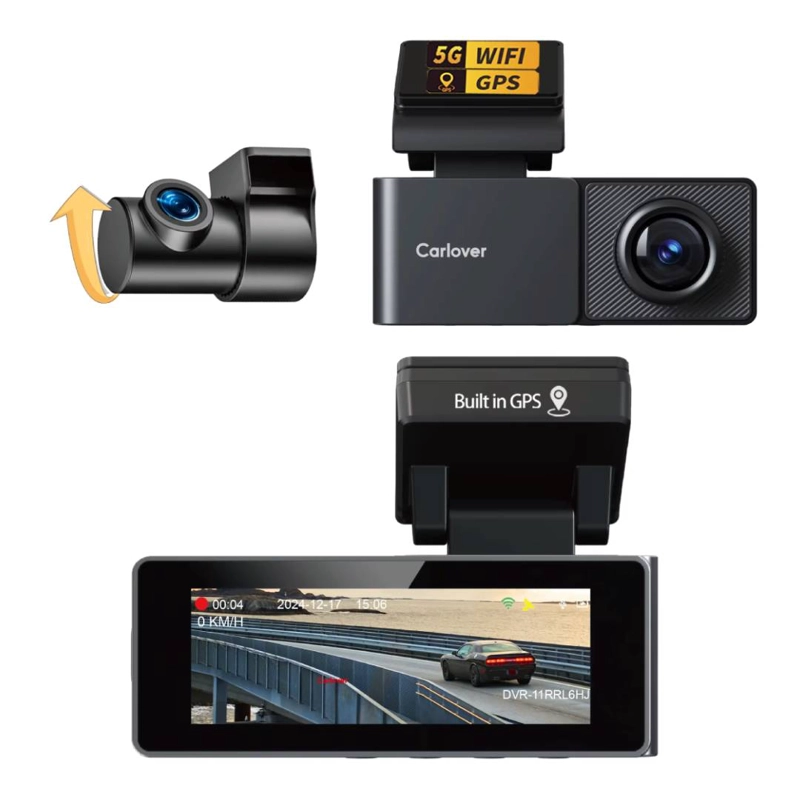 CAMARA DASHCAM 4K FUNCION GPS DELANTERA Y TRASERA WIFI - 1