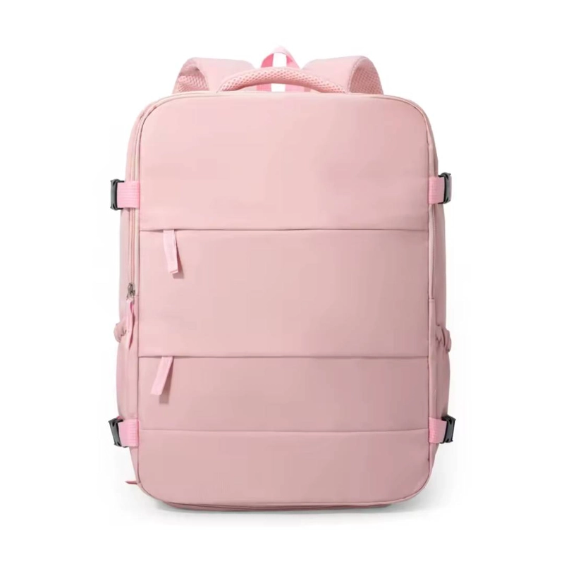 MOCHILA DE VIAJE GRAN CAPACIDAD LAPTOP Y ZAPATOS ROSA - 1