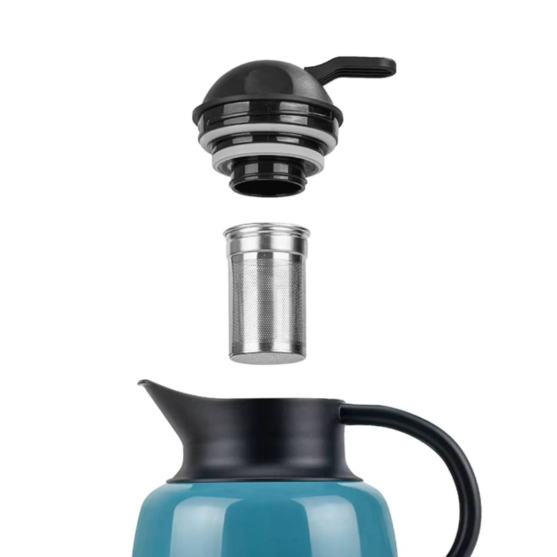 TETERA TYESO CON INFUSOR ACERO INOXIDABLE 600ML NEGRO - 2
