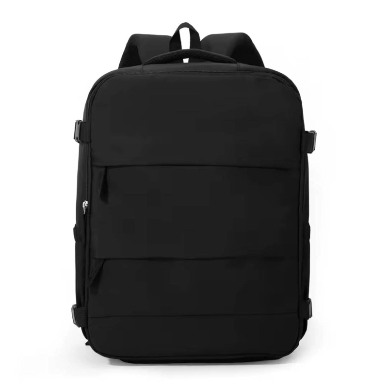 MOCHILA DE VIAJE GRAN CAPACIDAD LAPTOP Y ZAPATOS NEGRO - 1