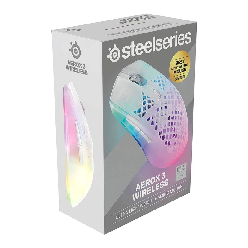 MOUSE GAMER STEELSERIES AEROX 3 GHOST - 5
