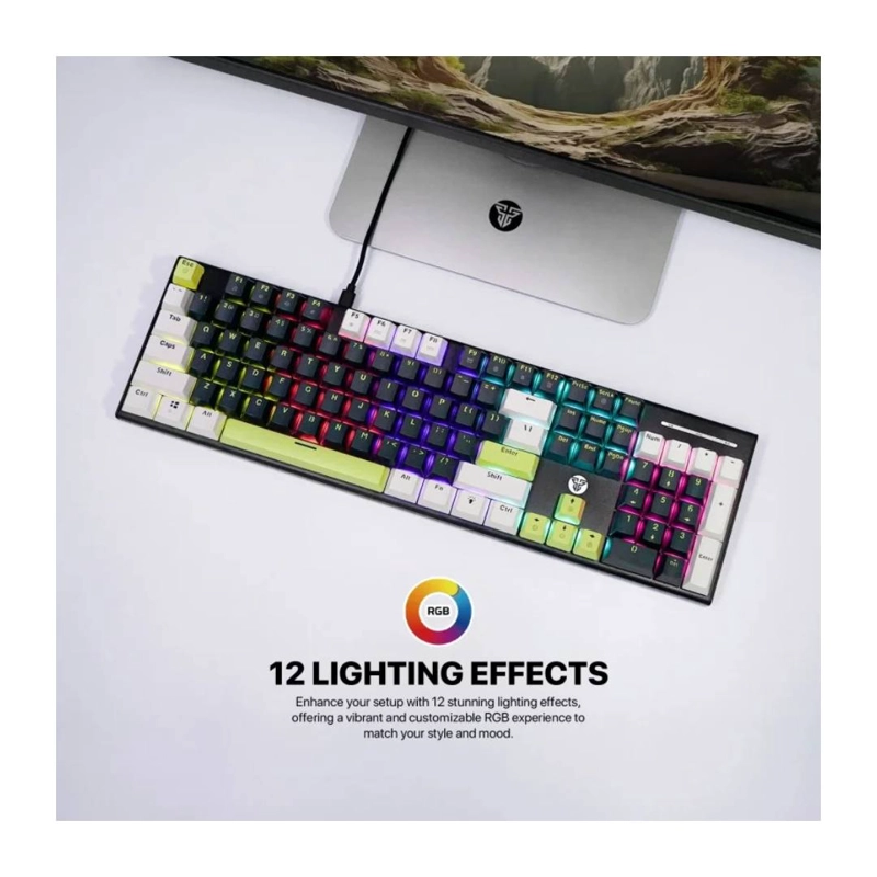TECLADO FANTECH MK878S ATOM104S RGB MORI BLUE SWITCH TARO - 4