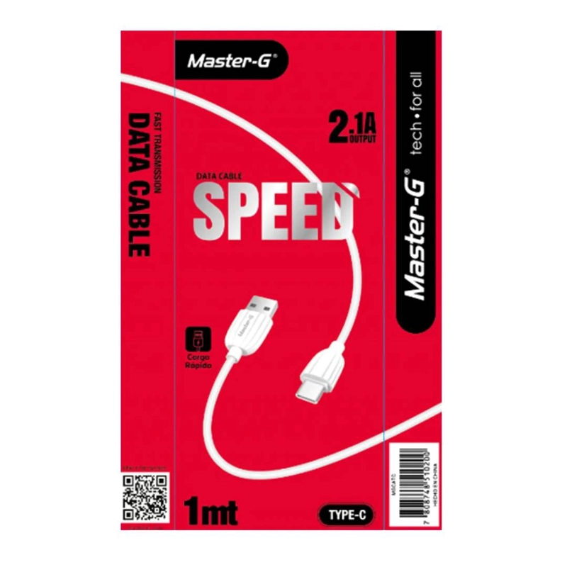 CABLE DE CARGA RAPIDA MASTER-G MGCATC USB-A A TIPO C 1M - 2